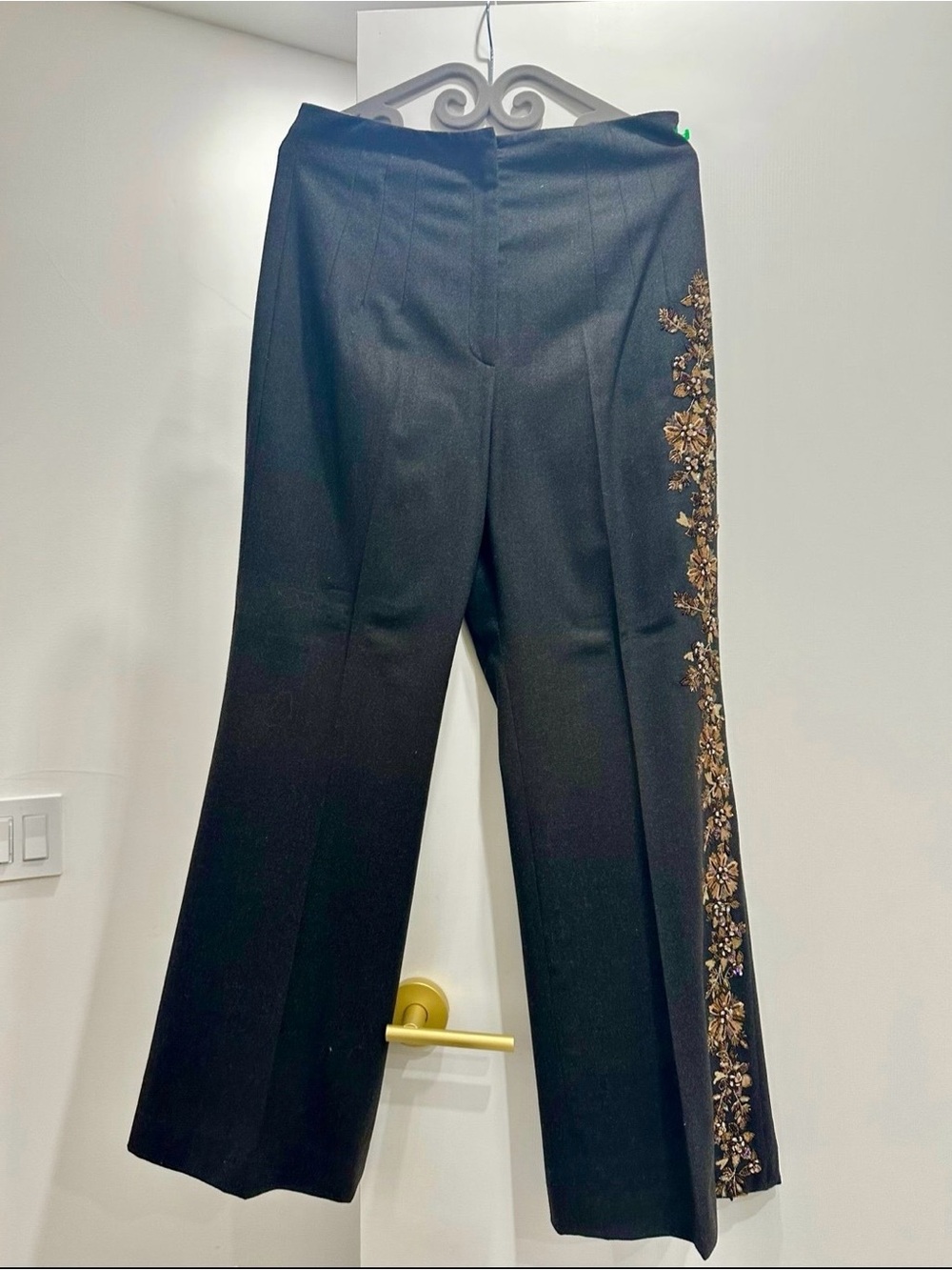 Vintage Escada Sequined Wool suit. Jacket and pants - Picture 9 of 10